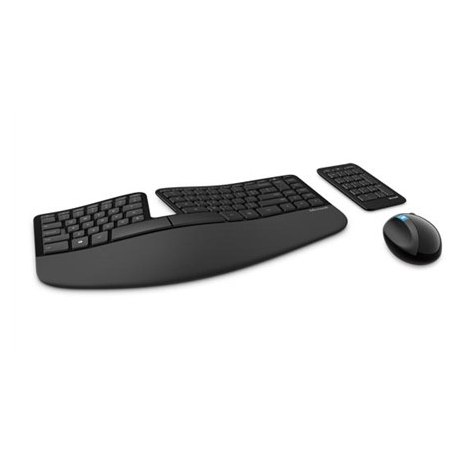Microsoft | L5V-00009 | Sculpt Ergonomic Desktop | Multimedia | Wireless | Mouse included | DK | Black | Danish | 842 g | Numeri